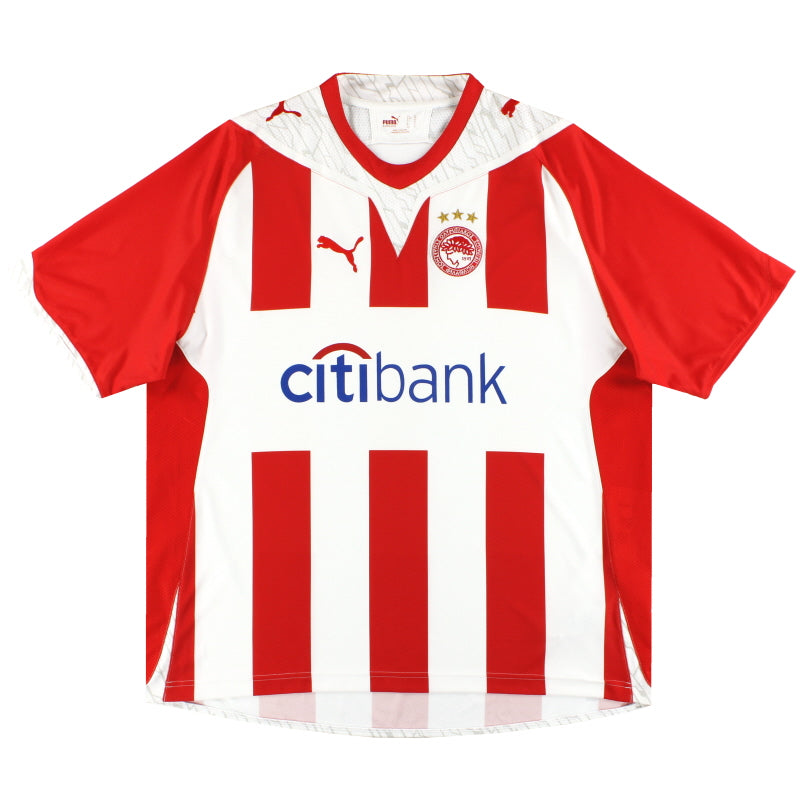 2009-10 Olympiakos Puma Home Shirt *Mint* XL Football Shirt