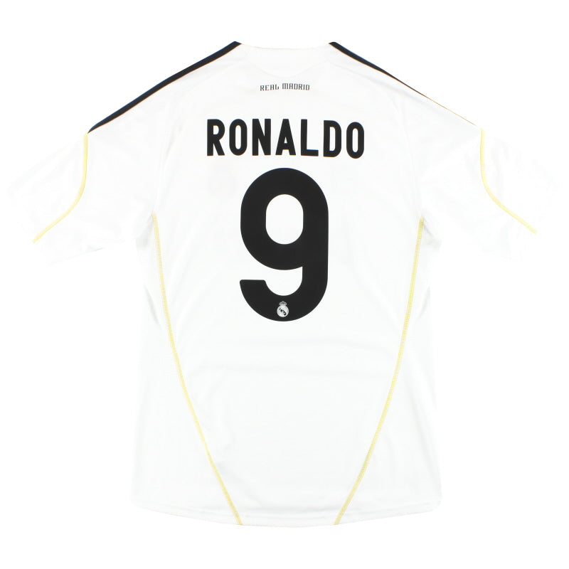 2009-10 Real Madrid adidas Home Shirt Ronaldo #9 M Football Shirt