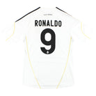 2009-10 Real Madrid adidas Champions League Home Shirt Ronaldo #9 S Football Shirt