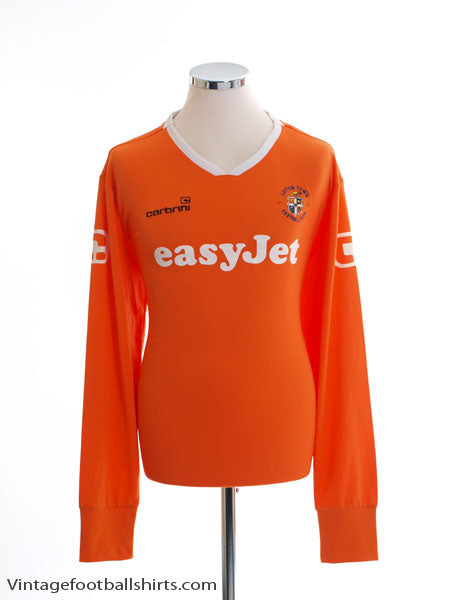 2009-11 Luton Town Home Shirt L/S XL Football Shirt