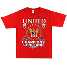 2009 Manchester United '18 Times' Graphic Tee L T-Shirt