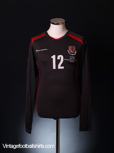 2009 Wales Match Issue Signed Goalkeeper Shirt Myhill #12 (vs. Germany) Football Shirt