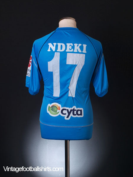 2010-11 AEP Paphos Match Issue Home Shirt Ndeki #17 XL Football Shirt