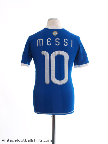 2010-11 Argentina Home Shirt Messi #10 Y Football Shirt