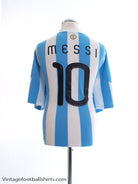 2010-11 Argentina Home Shirt Messi #10 XXL Football Shirt