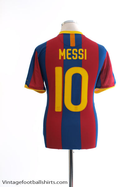 2010-11 Barcelona Home Shirt Messi #10 M Football Shirt