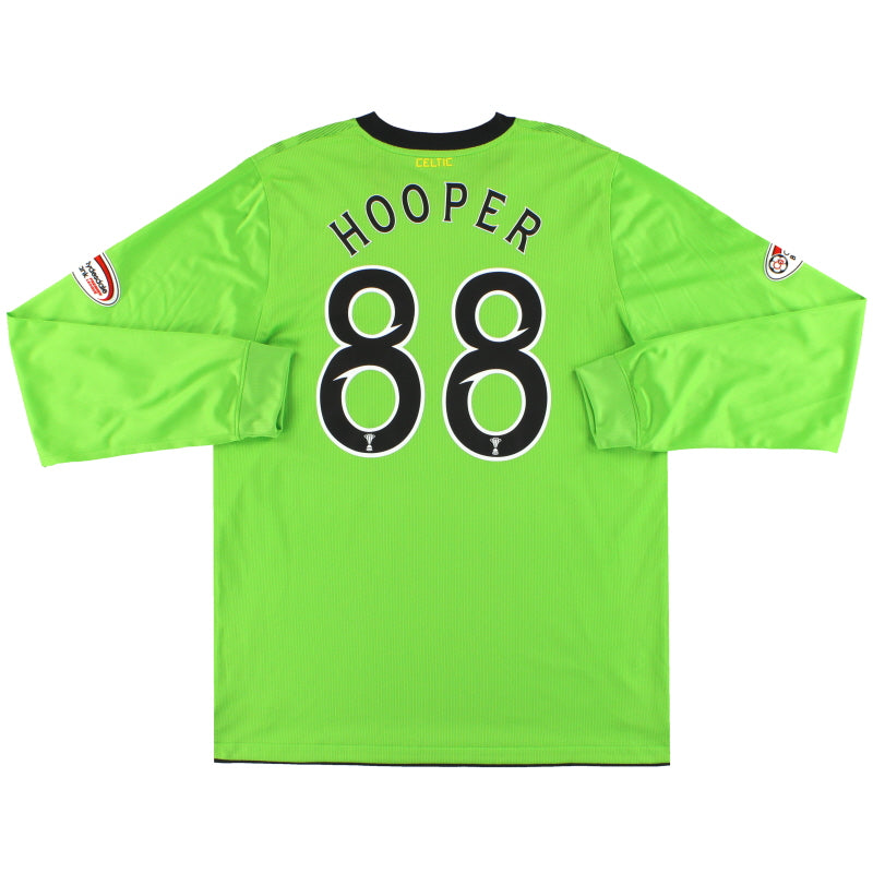 2010-11 Celtic Nike Match Issue Away Shirt L/S Hooper #88 *Mint* XL Football Shirt