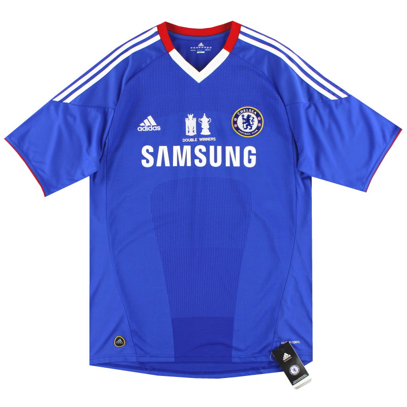 2010-11 Chelsea adidas 'Double Winners' Home Shirt *w/tags* L Football Shirt