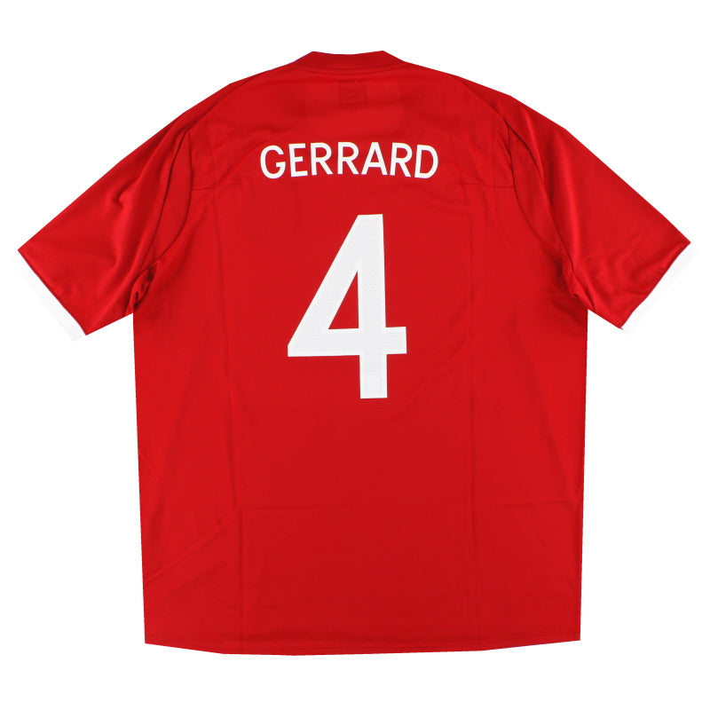 2010-11 England Umbro Away Shirt Gerrard #4 *Mint* L Football Shirt