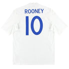 2010-11 England Umbro Home Shirt Rooney #10 XL Football Shirt