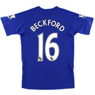 2010-11 Everton Home Shirt Beckford #16 S Football Shirt