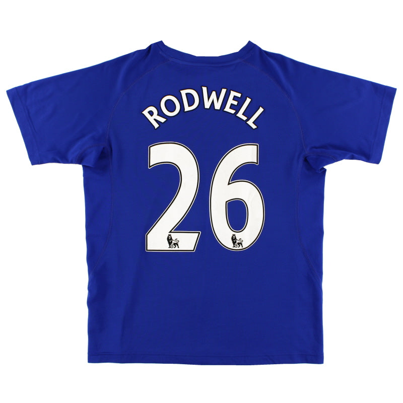 2010-11 Everton Le Coq Sportif Home Shirt Rodwell #26 L Football Shirt