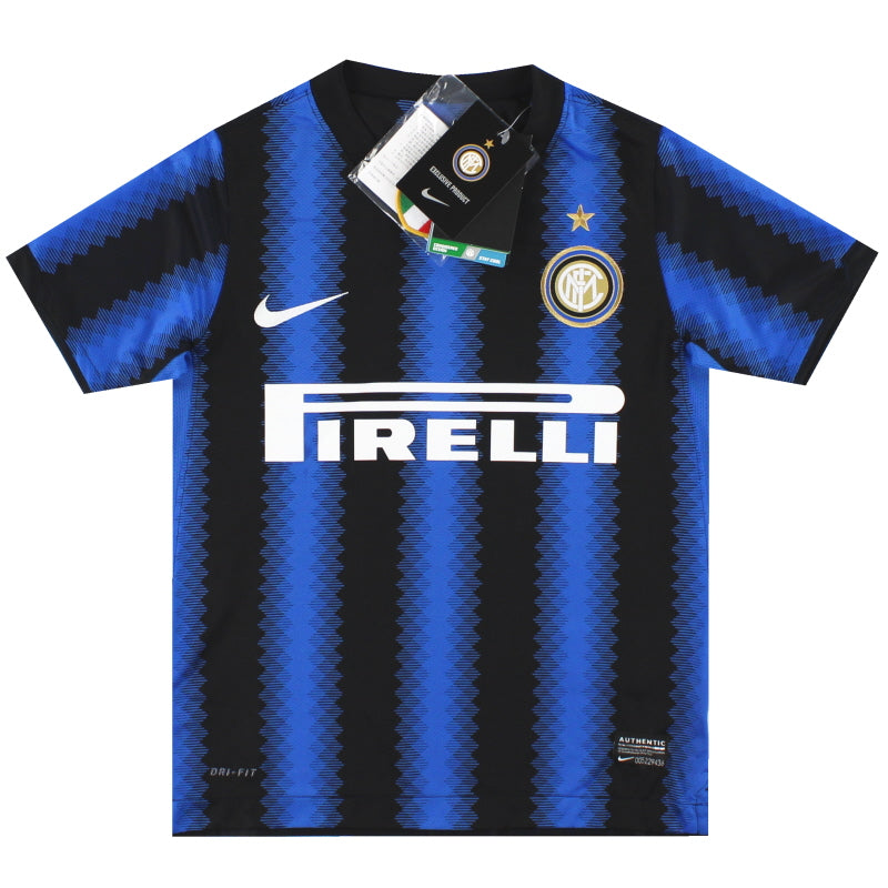 2010-11 Inter Milan Nike Home Shirt S.Boys Football Shirt