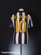 2010-11 Juventus Home Shirt Del Piero #10 S Football Shirt