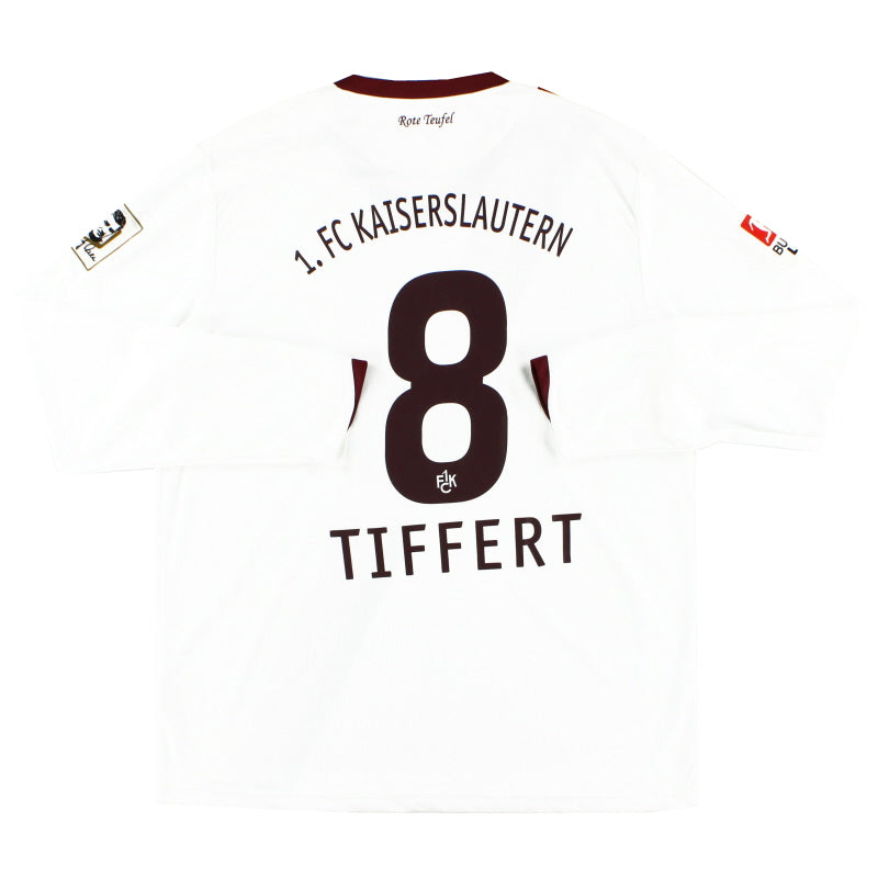 2010-11 Kaiserslautern Away Shirt Tiffert #8 L/S *Mint* XL Football Shirt