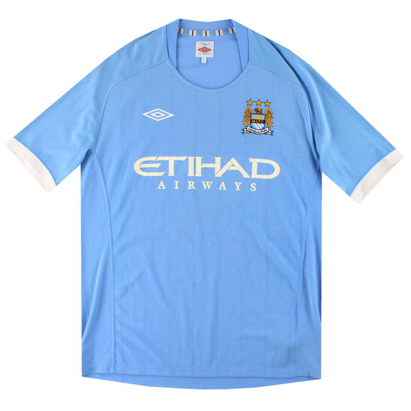 2010-11 Manchester City Umbro Home Shirt L Football Shirt