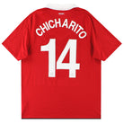 2010-11 Manchester United Nike Home Shirt Chicharito #14 L Football Shirt