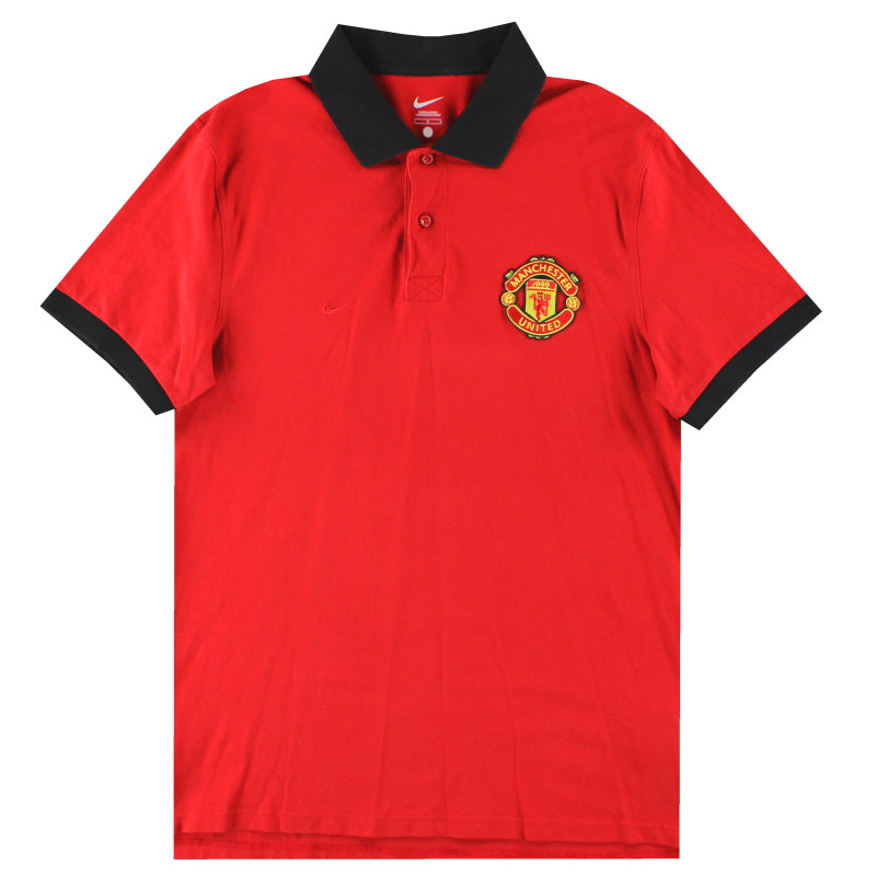 2010-11 Manchester United Nike Polo Shirt L Polo Shirt