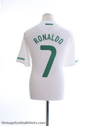 2010-11 Portugal Away Shirt Ronaldo #7 L Football Shirt