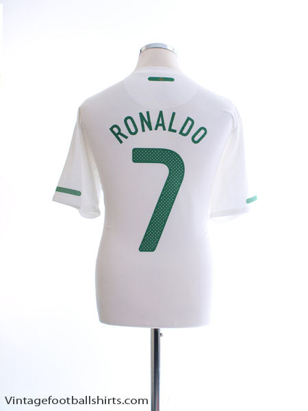 2010-11 Portugal Away Shirt Ronaldo #7 L Football Shirt