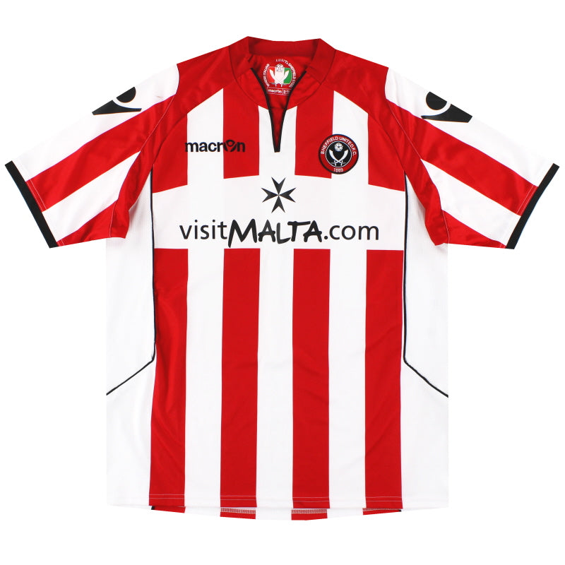 2010-11 Sheffield United Macron Home Shirt *Mint* XL Football Shirt