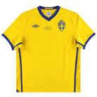 2010-11 Sweden Umbro 'Sweden-France' Home Shirt *Mint* XL Football Shirt