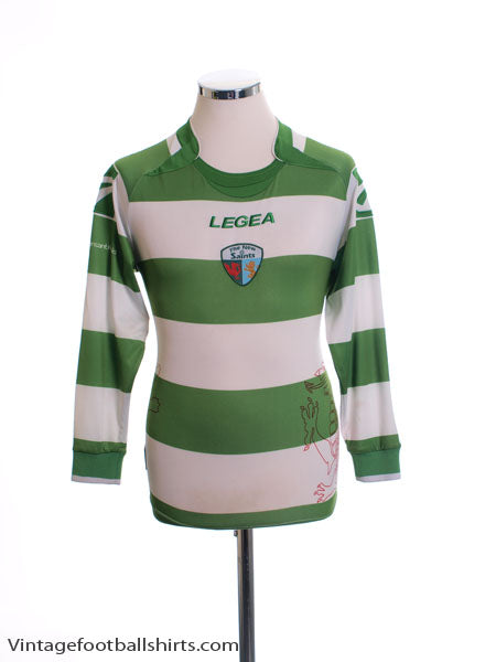 2010-11 The New Saints Legea Home Shirt L/S S Football Shirt