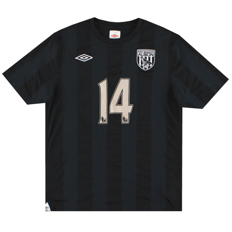 2010-11 West Brom Umbro Away Shirt #14 L Football Shirt