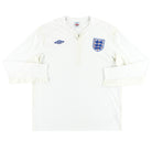 2010-12 England Umbro Home Shirt L/S M Football Shirt