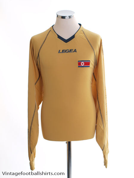 2010-12 North Korea World Cup Gold Goalkeeper Shirt *BNIB* Football Shirt