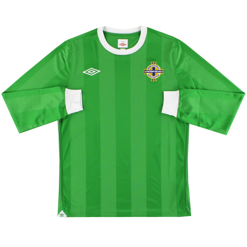 2010-12 Northern Ireland Umbro Home Shirt L/S S Football Shirt