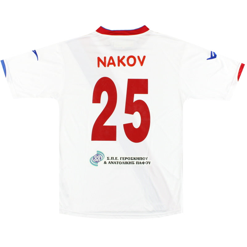 2011-12 Atromitos Yeroskipou Legea Match Issue Away Shirt Nakov #25 XL Football Shirt