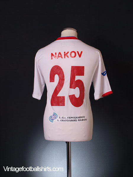 2011-12 Atromitos Yeroskipou Match Issue Away Shirt Nakov #25 XL Football Shirt