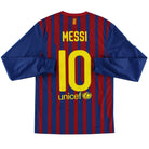 2011-12 Barcelona Home Shirt Messi #10 L/S S Football Shirt