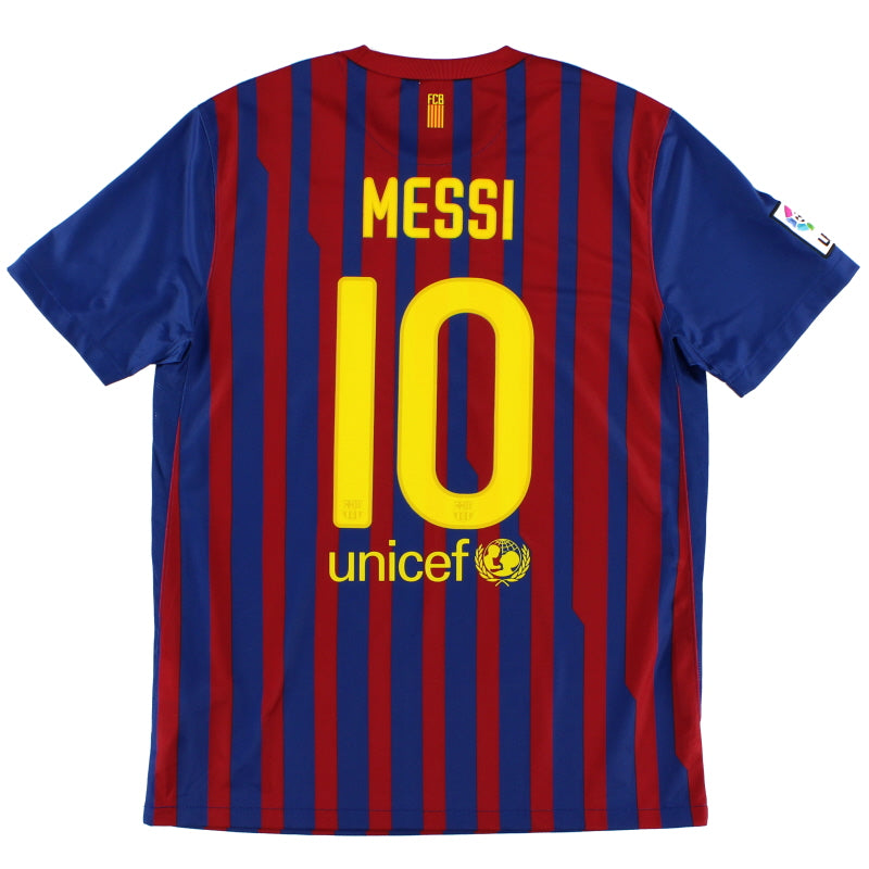 2011-12 Barcelona Home Shirt Messi #10 *As New* M Football Shirt