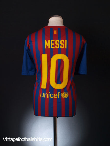 2011-12 Barcelona Home Shirt Messi #10 XL Football Shirt