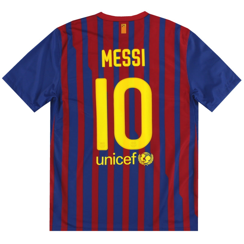 2011-12 Barcelona Nike Home Shirt Messi #10 *w/tags* L Football Shirt