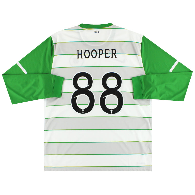 2011-12 Celtic Nike Away Shirt Hooper #88 L/S XL Football Shirt