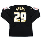 2011-12 Crewe Alexandra Carbrini Match Issue Away Shirt Oswell #29 L/S L Football Shirt