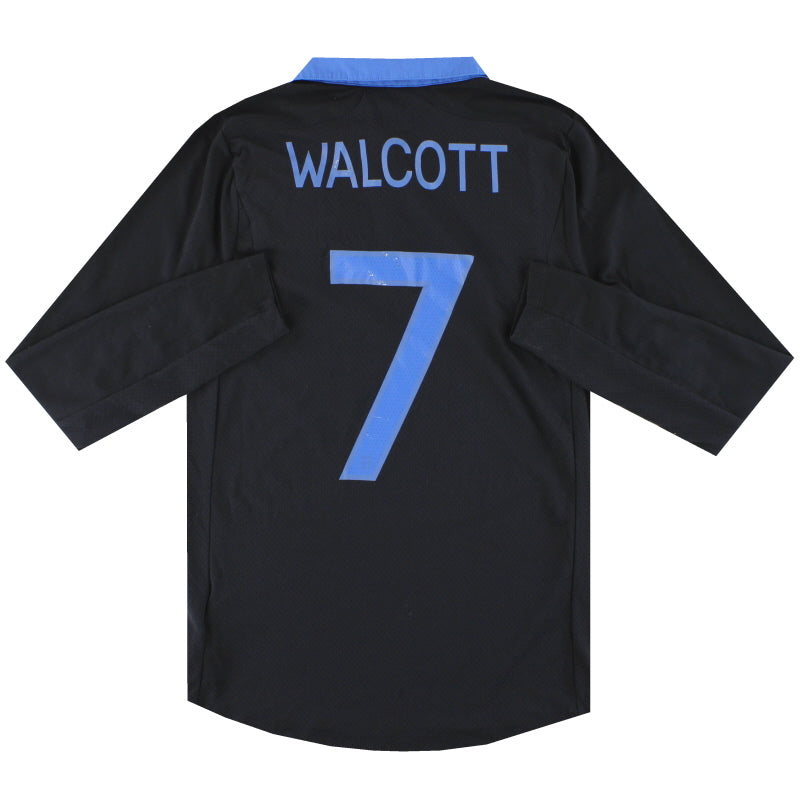 2011-12 England Umbro Away Shirt Walcott #7 L/S M Football Shirt