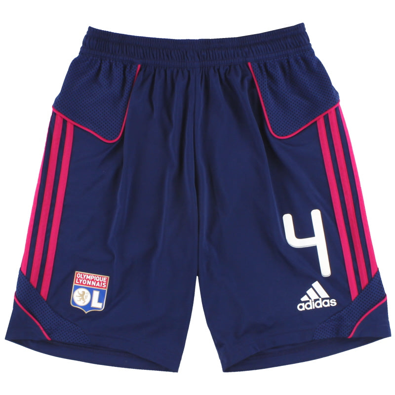 2011-12 Lyon adidas Away Shorts #4 *Mint* M Football Shorts