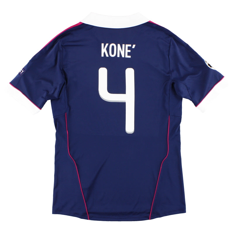 2011-12 Lyon adidas CL Away Shirt Kone #4 *Mint* M Football Shirt