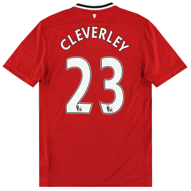 2011-12 Manchester United Nike Home Shirt Cleverley #23 M 423932-623 ...