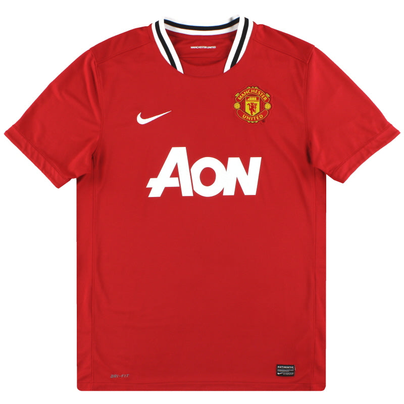 2011-12 Manchester United Nike Home Shirt #6 XL Football Shirt