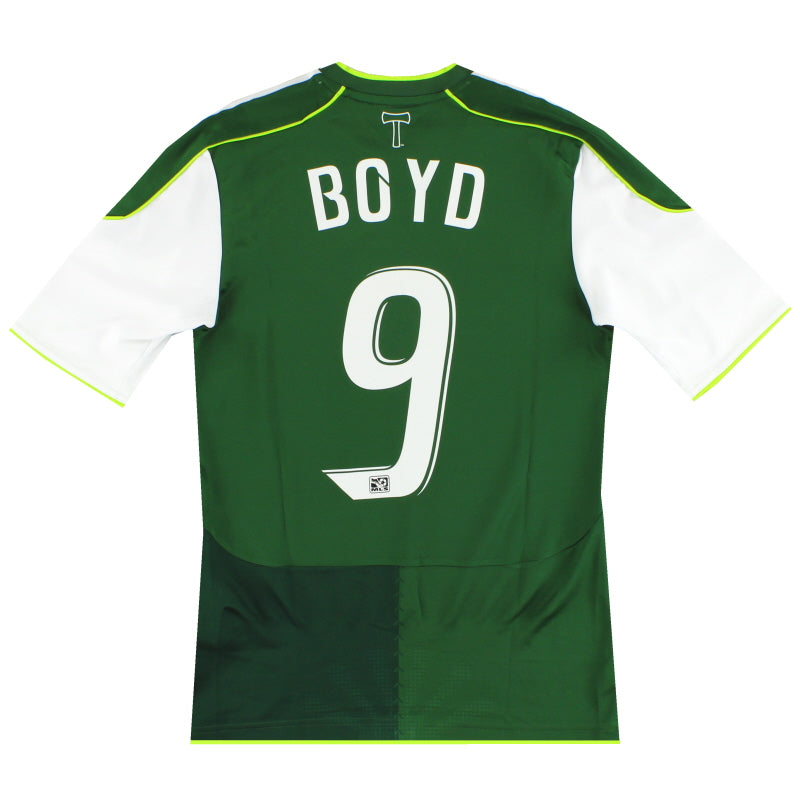 2011-12 Portland Timbers adidas Player Issue Home Shirt Boyd #9 S Football Shirt