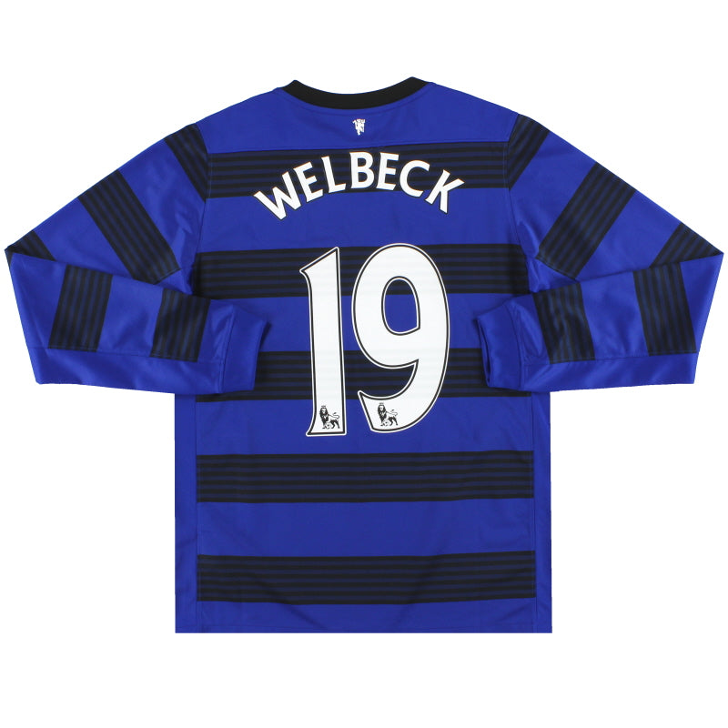 2011-13 Manchester United Away Shirt Welbeck #19 L/S *w/tags* XL.Boys Football Shirt