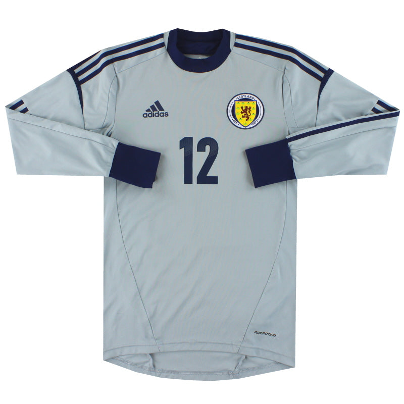 2011-13 Scotland adidas Player Issue Goalkeeper Shirt #12 *As New* Football Shirt