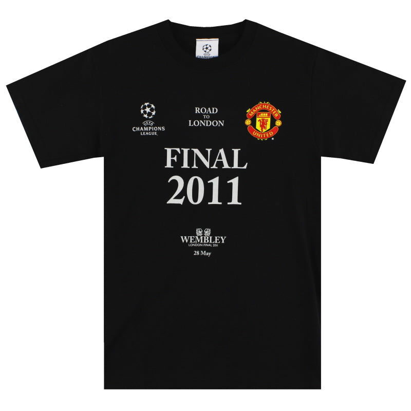 2011 Manchester United Champions League Graphic Tee S T-Shirt