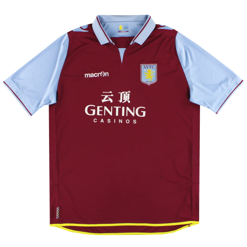 2012-13 Aston Villa Macron Home Shirt L Football Shirt