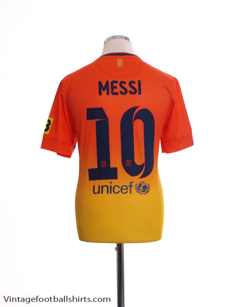 2012-13 Barcelona Away Shirt Messi #10 M Football Shirt